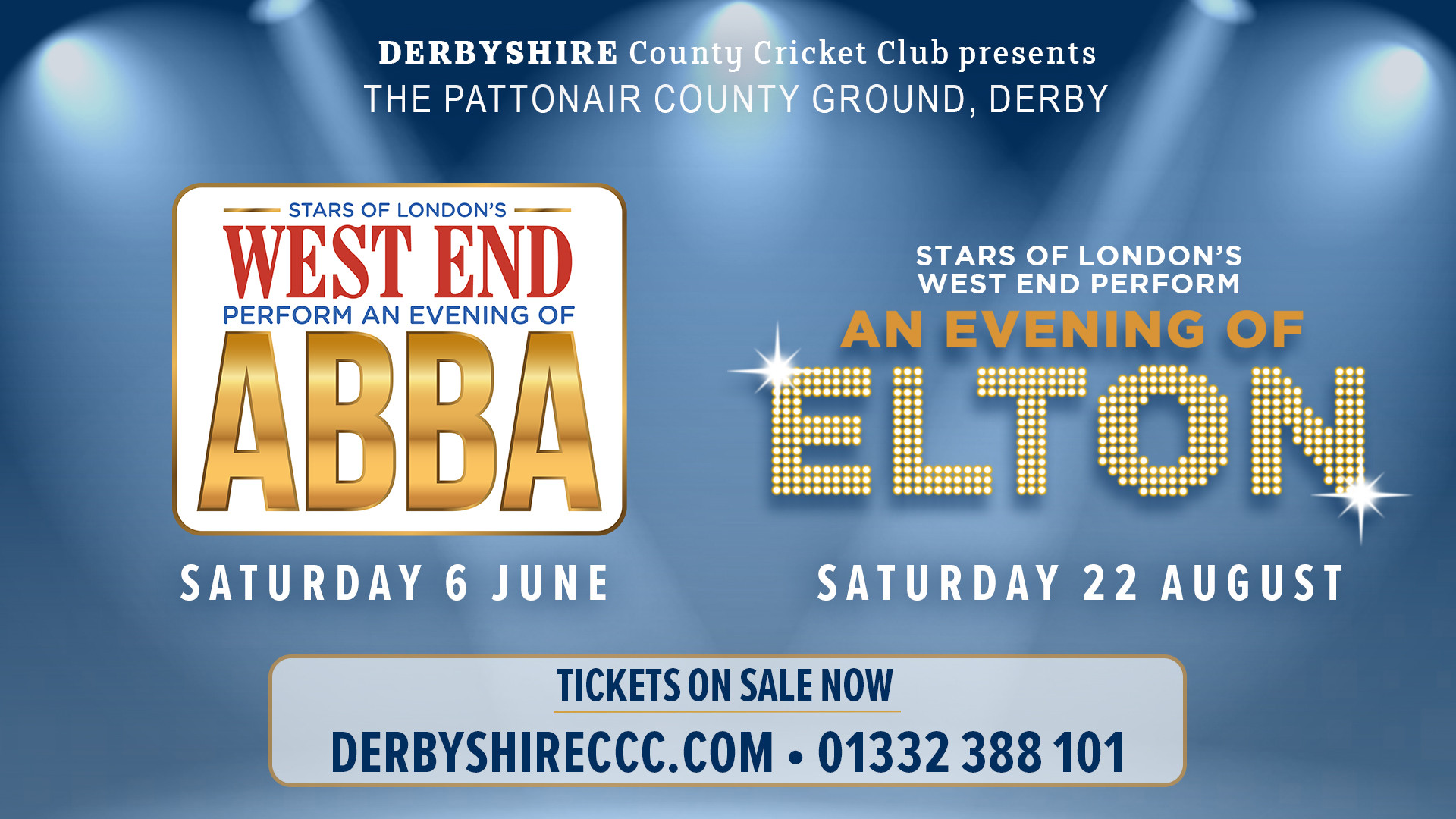 Stars of hit West End musicals to perform at The Pattonair County Ground
