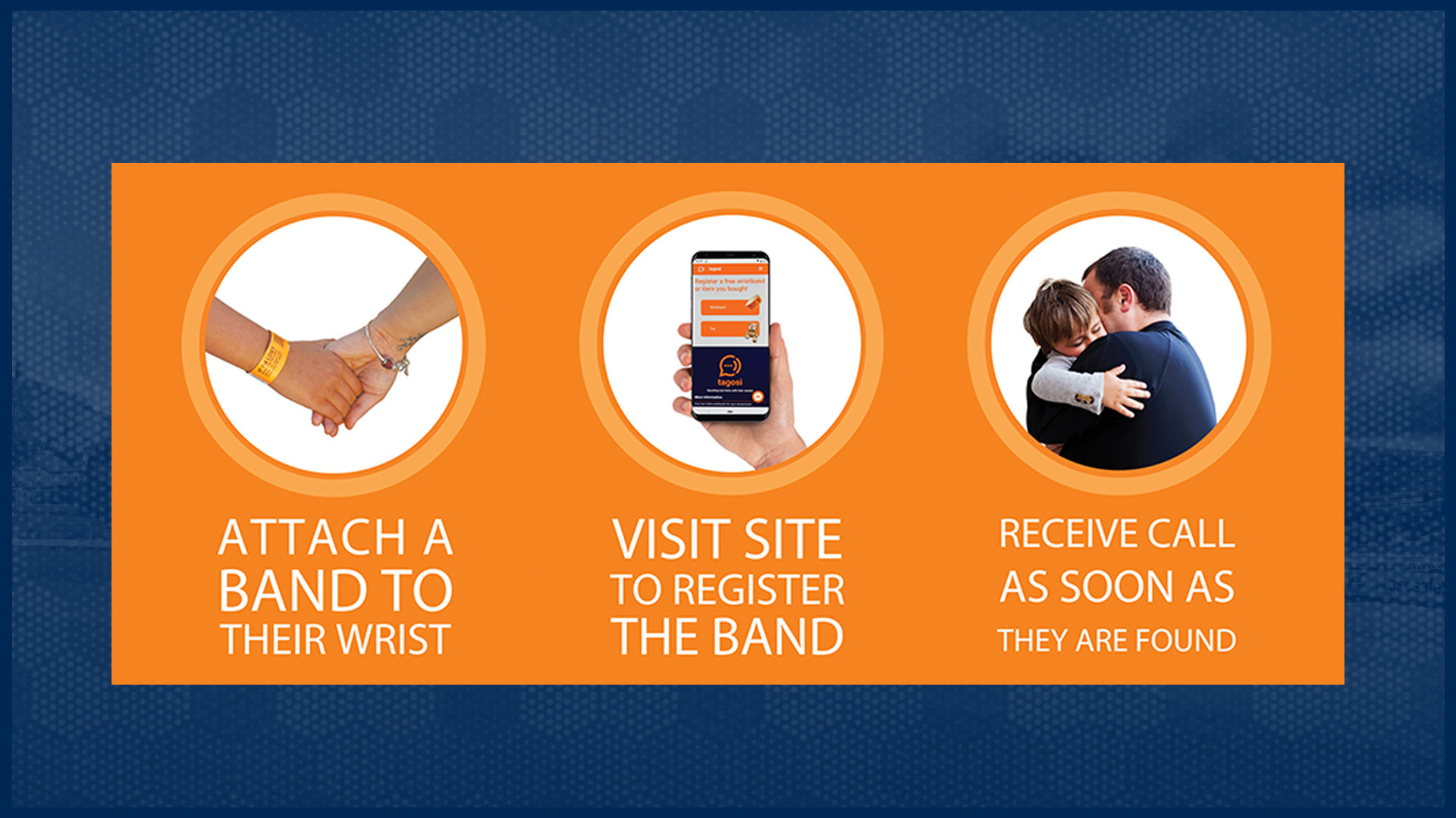 Derbyshire partner with tagosi to provide missing person wristbands