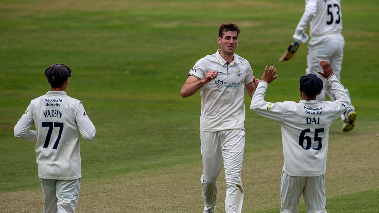 Derbyshire claim ten wickets on Day Two