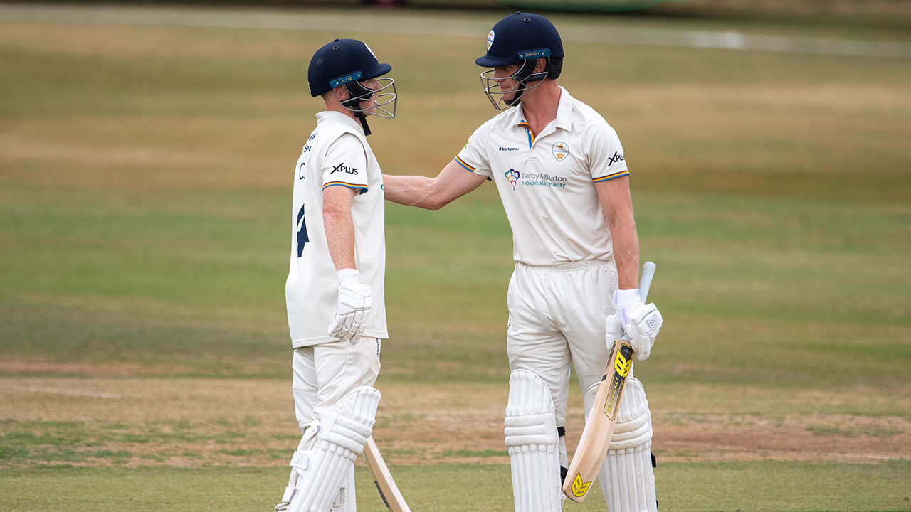 Came and Reece hit half-centuries and Derbyshire draw