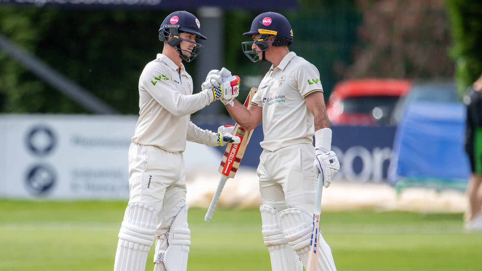 Derbyshire build lead with Madsen and du Plooy knocks
