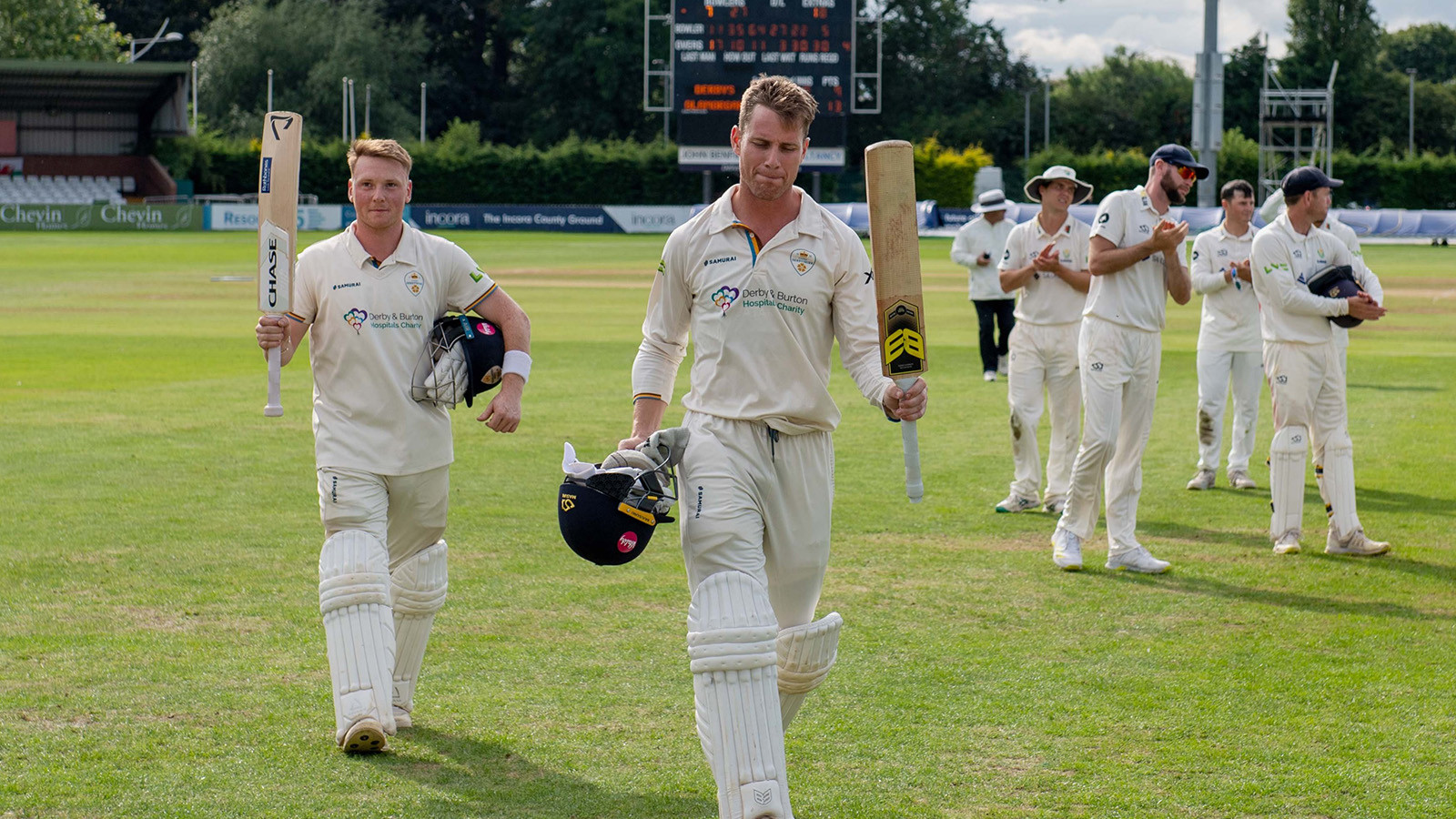 Reece and Came put on record partnership as Derbyshire draw