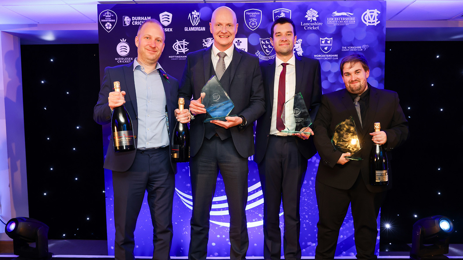 Derbyshire claim hat-trick at Business of Cricket Awards