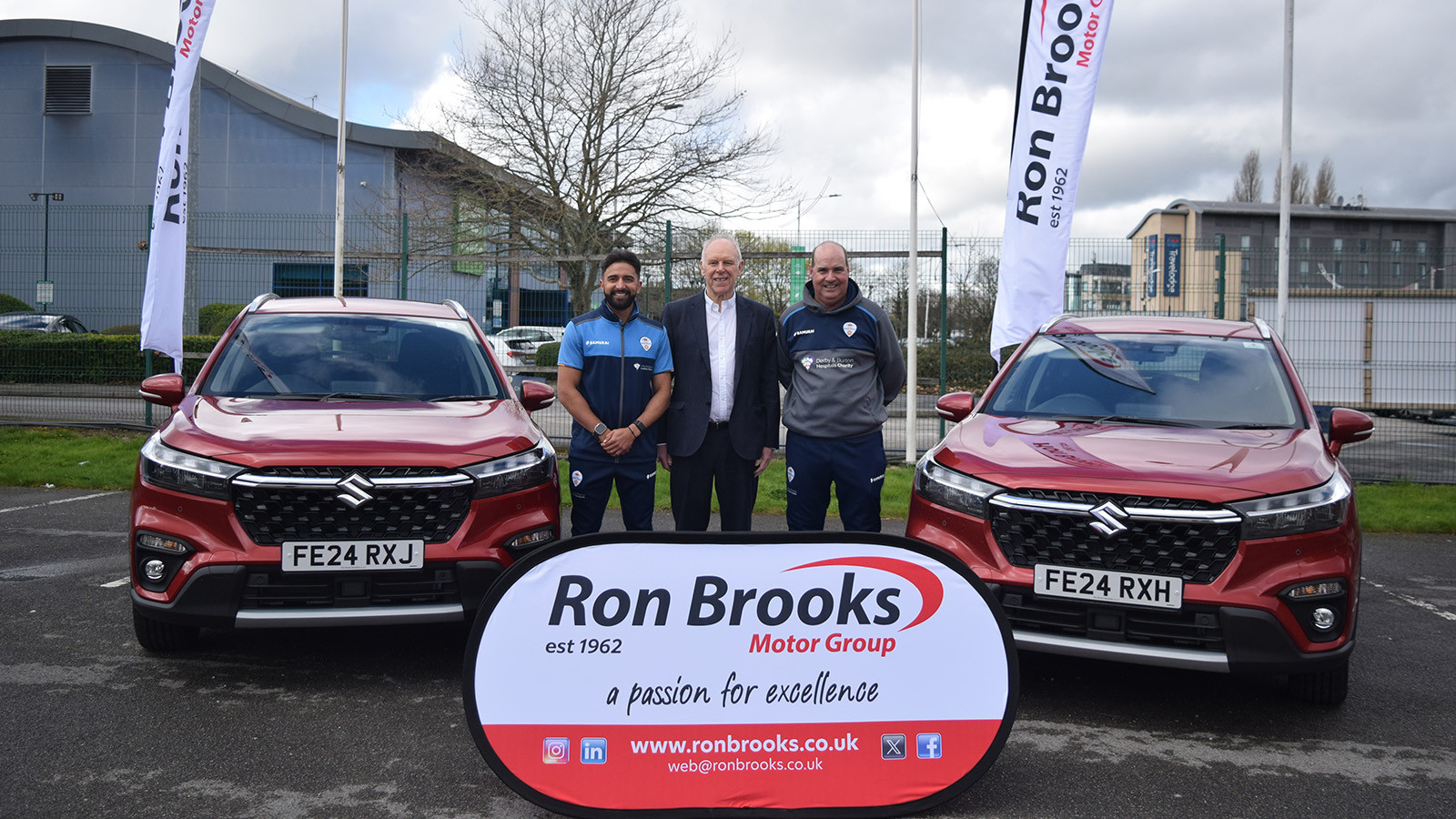 Derbyshire partner with Ron Brooks Motor Group  