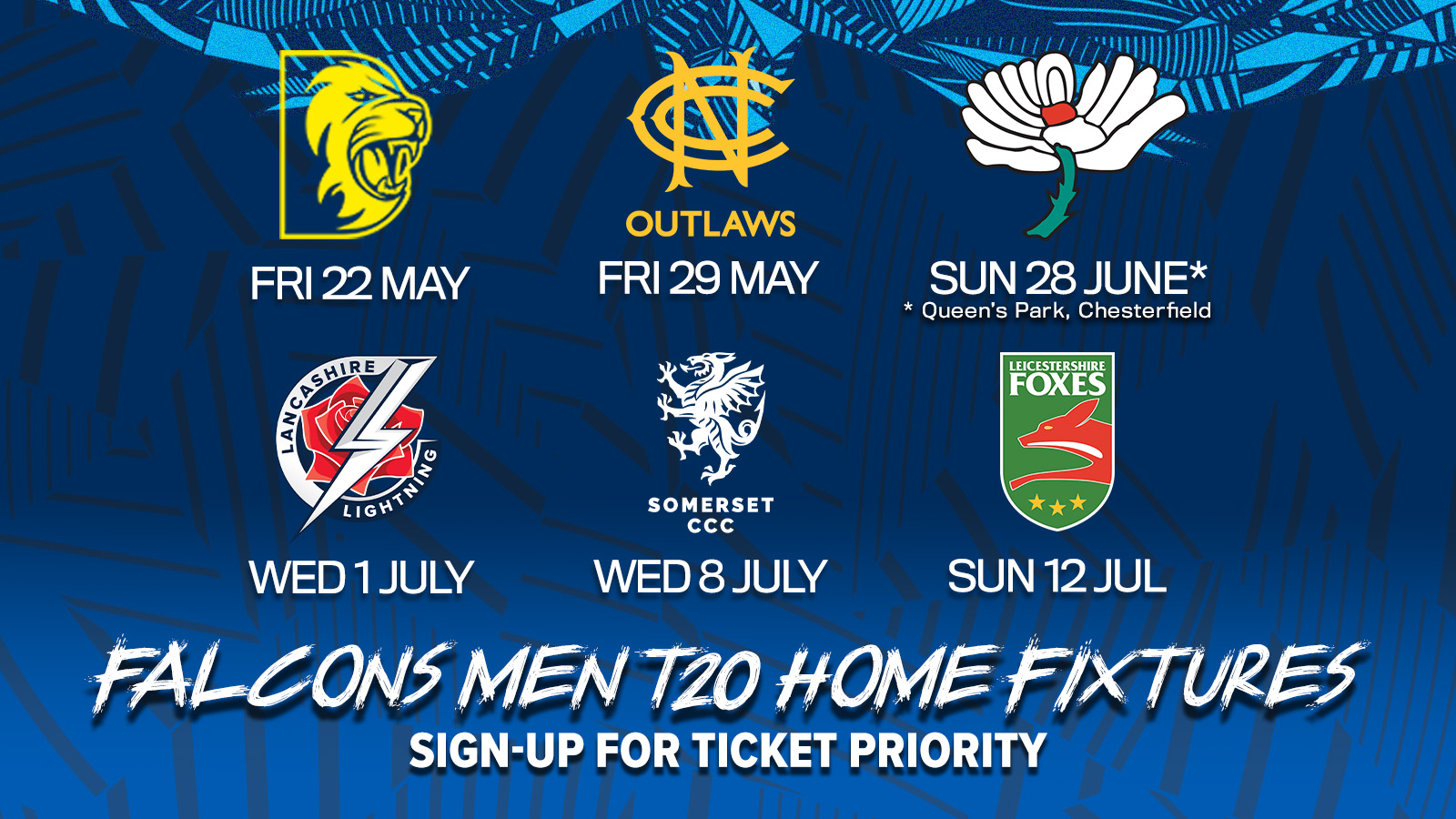 Men&#8217;s 2026 T20 fixtures banner